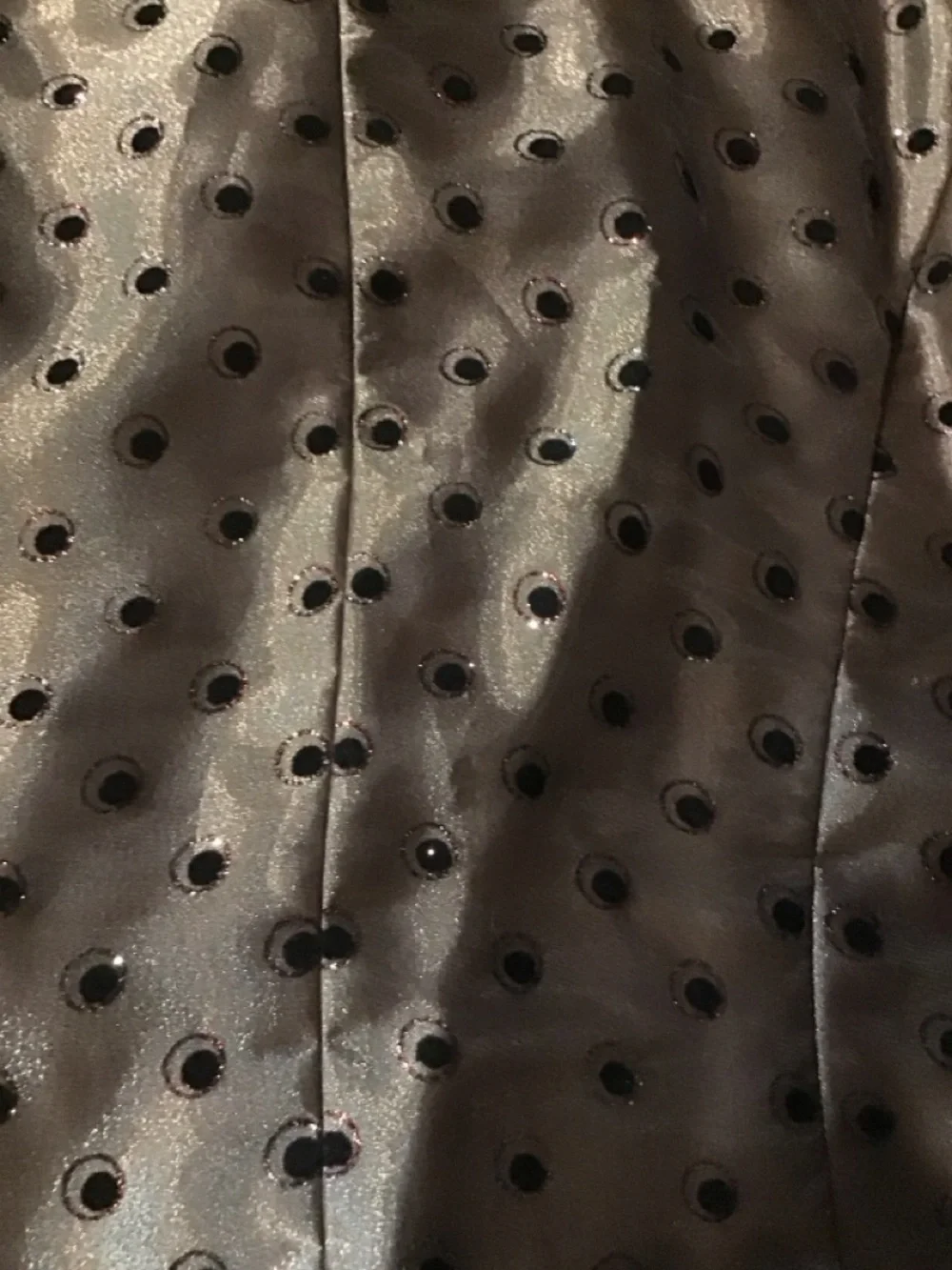 R&M Richards Taupe Satin Polka Dot Blazer dressy size 14